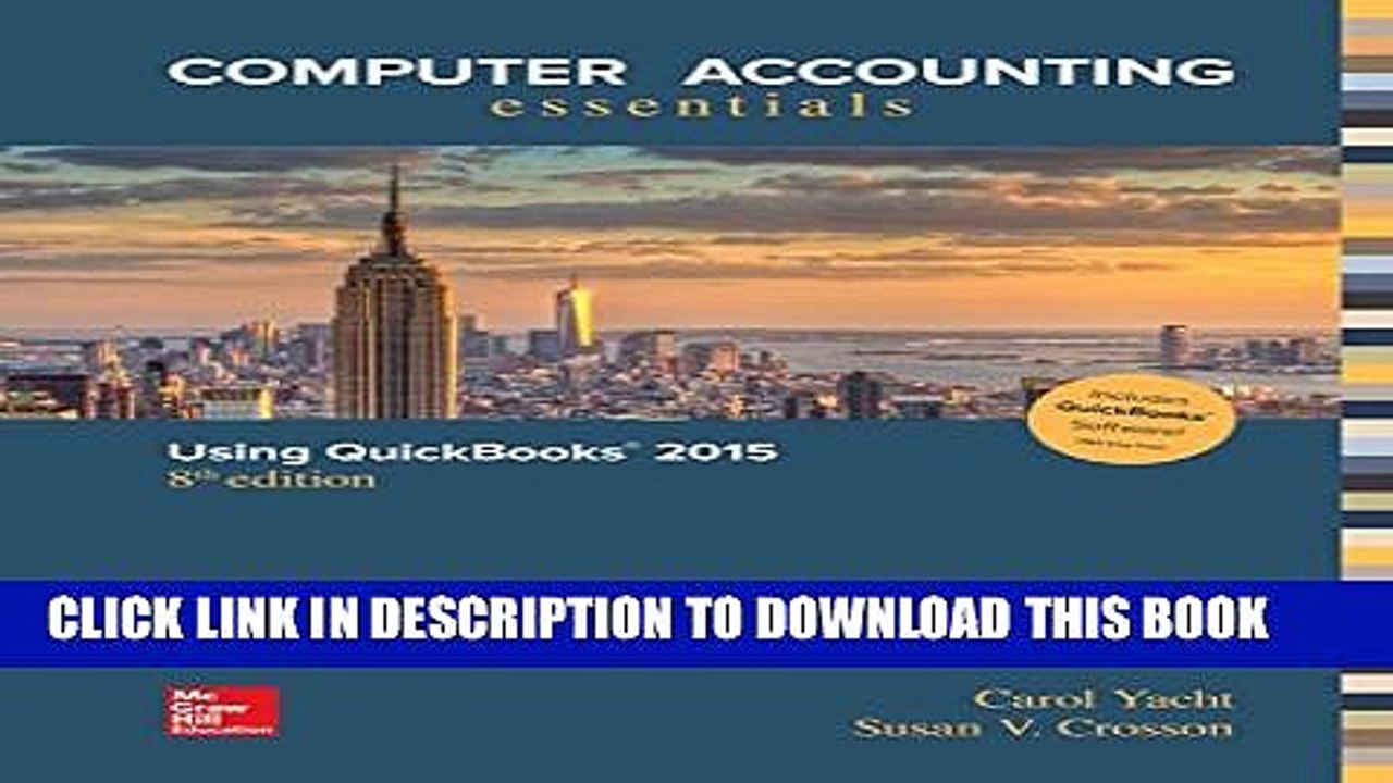 [PDF] Computer Accounting Essentials Using QuickBooks 2015 QuickBooks Software Full Collection