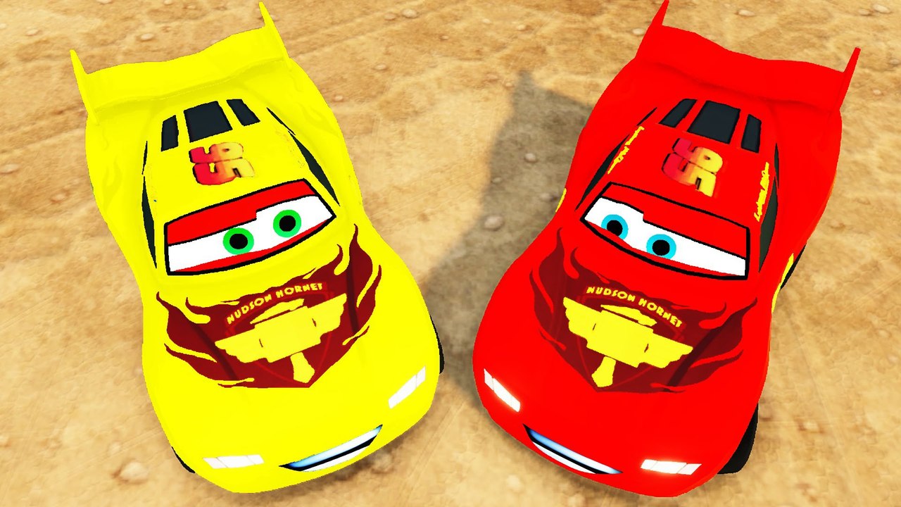 DISNEY CARS COLORS Fun with Spiderman Mickey Mouse Hulk & Donald Duck + Nursery Rhymes