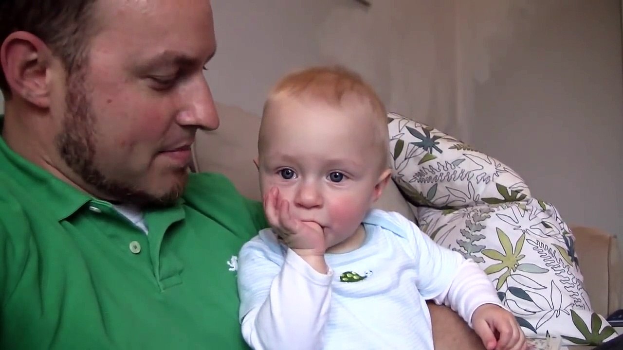 Baby Micah Laughing Hysterically at Daddy s Burp Noises