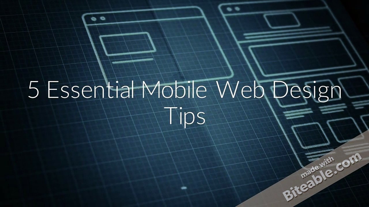 5 Essential Mobile Web Design Tips