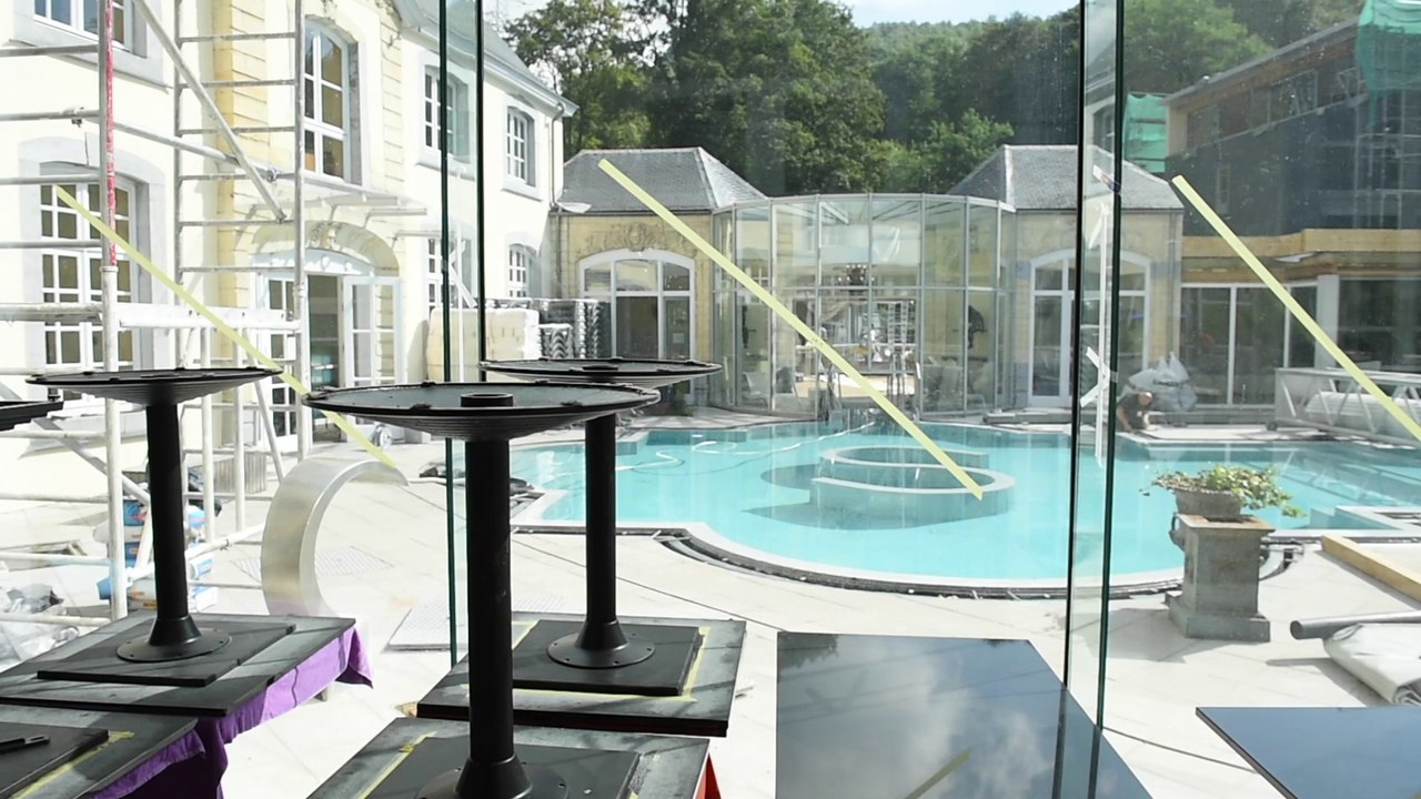 Visite du chantier du château des thermes de Chaudfontaine