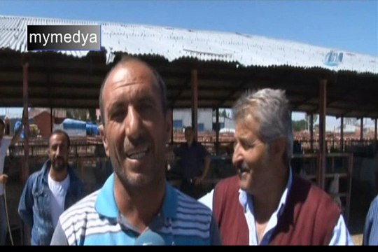 Erzurum hayvan pazarında kurban bayramı hareketliliği