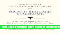 [Get] The Official Patient s Sourcebook on Brown-Sequard Syndrome: A Revised and Updated Directory