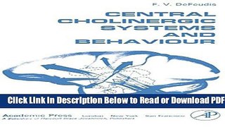 [Get] Central Cholinergic Systems and Behaviour Free Online