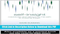 [Read] Self-Insight: Roadblocks and Detours on the Path to Knowing Thyself (Essays in Social