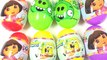 Learn Colors w/ Easter Eggs Unboxing & Candy: Dora, Spongebob Squarepants, Angry Birds, Go Diego Go