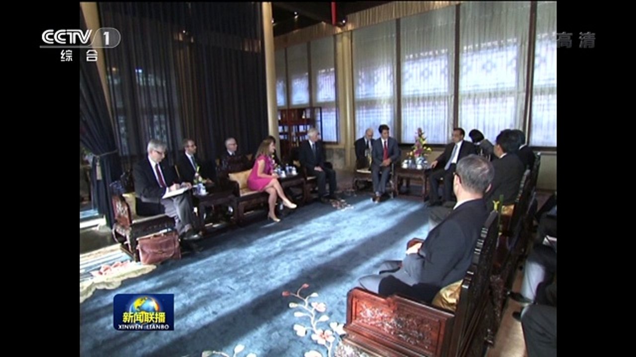 李克强会见加拿大总理特鲁多