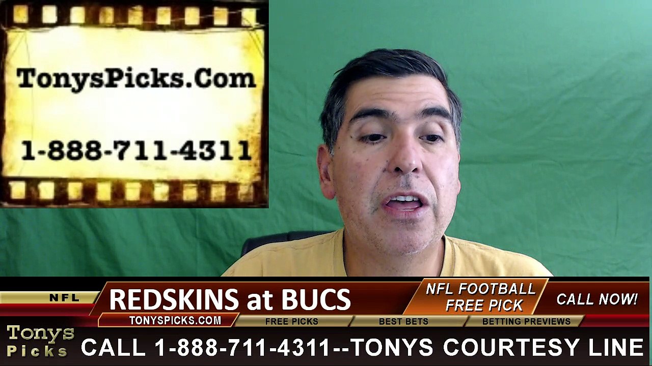 Tampa Bay Buccaneers vs. Washington Redskins Free Pick Prediction NFL Preseason Pro Football Odds Preview 9-1-2016
