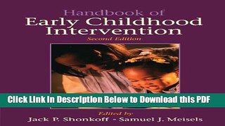 [Read] Handbook of Early Childhood Intervention Ebook Free