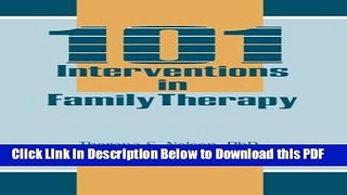 [Read] 101 Interventions in Family Therapy Ebook Free
