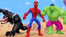 Finger Family Nursery Rhymes w- Hulk Venom Spiderman and Mickey Mouse