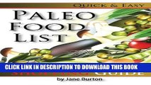 [PDF] Paleo Food List: Paleo Food Shopping List for the Supermarket; Diet Grocery list of