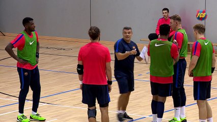 FCB HANDBOL: Xavi Pascual i Victor Tomás, satisfets amb la pretemporada [CAT]
