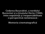 Буковина. Черновцы. Вхождение в состав СССР Бессарабии, Северной Буковины. Фильм на румынском языке