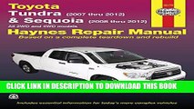 [Read PDF] Toyota Tundra   Sequoia: Tundra (2007 thru 2012)   Sequoia (2008 thru 2012) All 2WD and