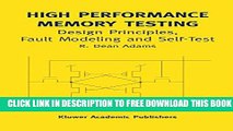 New Book High Performance Memory Testing: Design Principles, Fault Modeling and Self-Test