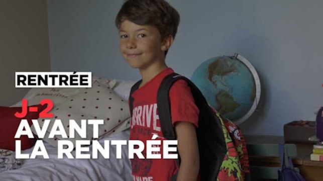 J-2 avant la rentrée : Victor, 7 ans est très heureux de retrouver à l'école