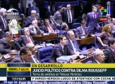 Karg: Pdta. de Brasil venció a senadores en sesión de impeachment