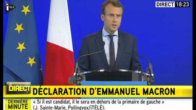 Macron : Je souhaite entamer une nouvelle étape de mon combat