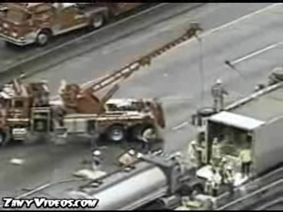 Accidente con suerte