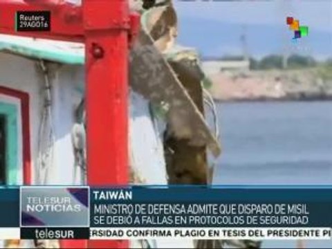 Taiwán dice que disparo por error de misil fue por fallas en protocolo