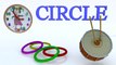 Learn shapes for kids - Circle and Objects in circular shape - Learn to draw shapes for children