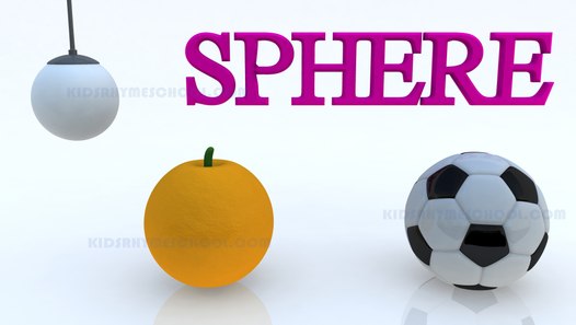 Learn shapes for kids - Sphere and Objects in Spherical shape - Learn