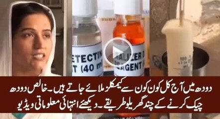 How To Check Quality of Milk - Really Informative Video | Urdu-Hindi