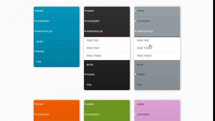 Css3 Vertical Accordion Navigation Menu