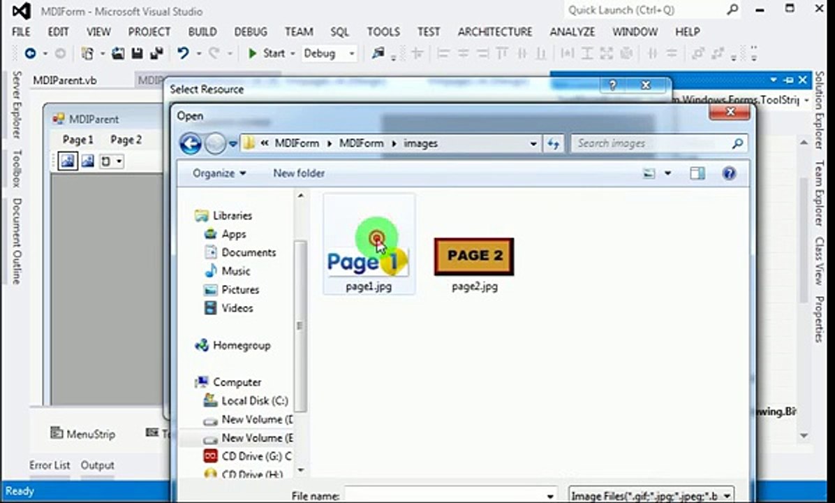Creating MDI Parent form in VB.NET