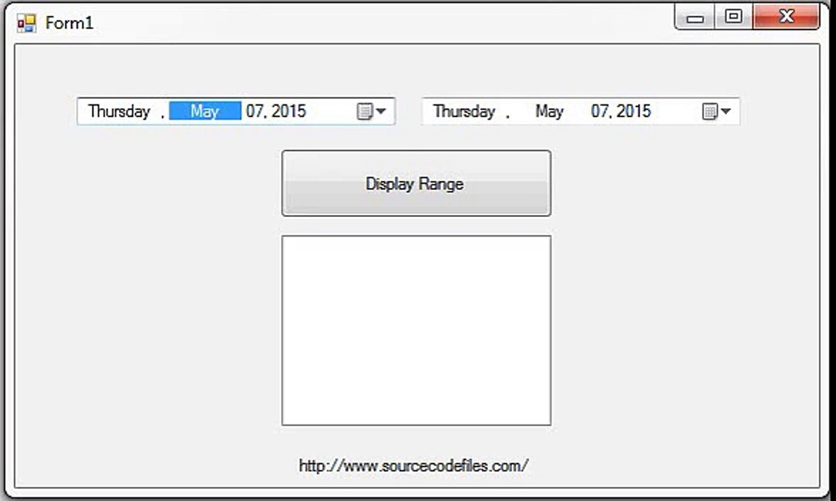 Calculating Date Range in VB.NET