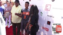 Stevie Wonder and Kailand Morris at the Stevie Wonder & AIT’s Hoop Life Basketball Tournament at USC
