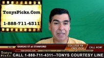 Stanford Cardinals vs. Kansas St Wildcats Free Pick Prediction NCAA College Football Odds Preview 9-2-2016