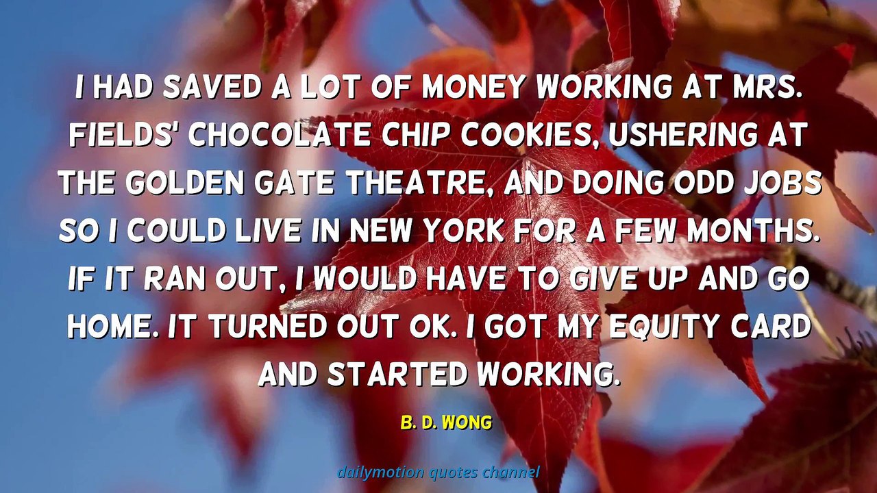 B. D. Wong Quotes