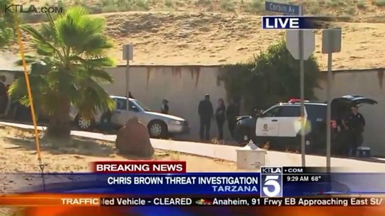 Chris Brown barricades himself in his home, won't let police in