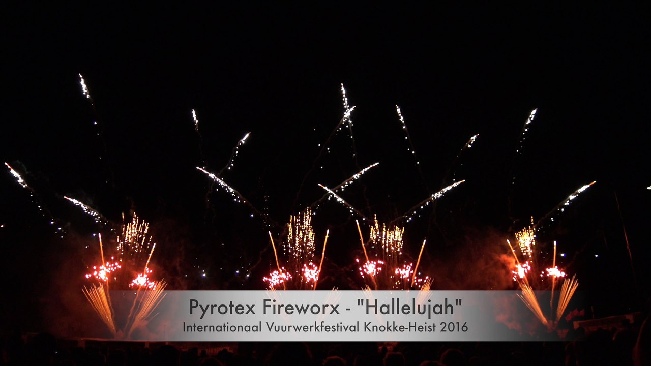 Int. Feuerwerk Festival Knokke-Heist 2016 - Pyrotex Fireworx 'Hallelujah'