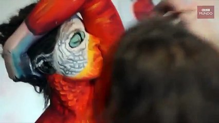 Mira las ilusiones ópticas creadas con bodypainting por Johannes Stoetter