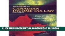 [PDF] Principles Of Canadian Income Tax Law Popular Colection