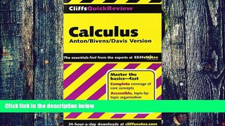Big Deals  CliffsQuickReview Anton s Calculus (Cliffs Quick Review (Paperback))  Free Full Read