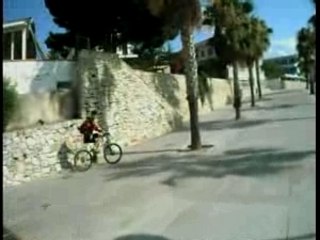 Petit wheeling sur le bord de mer