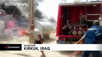Iraq: More than 70 tents burned down in refugee camp