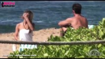 145.Tenley Molzahn in a Blue Bikini making out in public