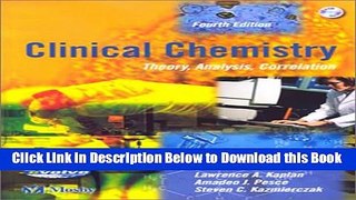 [Best] Clinical Chemistry: Theory, Analysis, Correlation Online Ebook