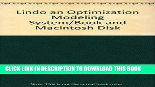 [PDF] Lindo an Optimization Modeling System/Book and Macintosh Disk Full Online