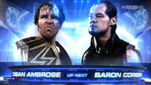 Wwe SmackDown Live 30-08-2016 - Dean Ambrose(c) Vs Baron Corbin Full Match Part 2