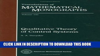 [PDF] Qualitative Theory of Control Systems (Translations of Mathematical Monographs) Full Online