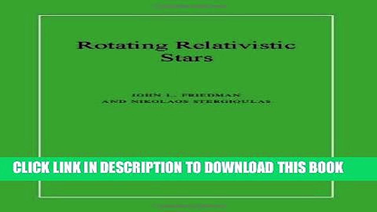 [PDF] Rotating Relativistic Stars (Cambridge Monographs on Mathematical Physics) Popular Colection