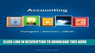 [Download] Accounting (9th Edition) Paperback Free