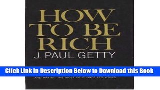 [Best] How to be rich, Online Ebook