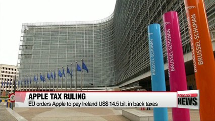 EU orders Apple to pay Ireland US $14.5 bil. in back taxes